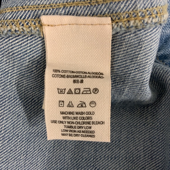 Free People Lace Up Mini Denim Jean Skirt Size 8 - Picture 11 of 11